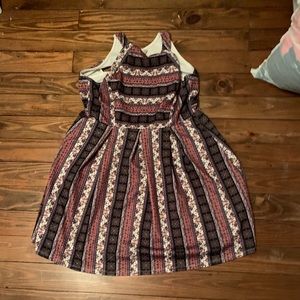 No sleeve mini dress